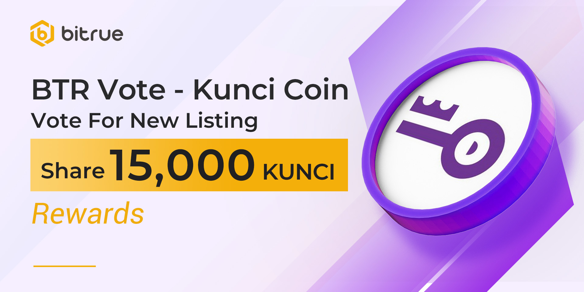 Kunci Coin Enters the BTR Vote with 15,000 KUNCI Staking Rewards on Mar